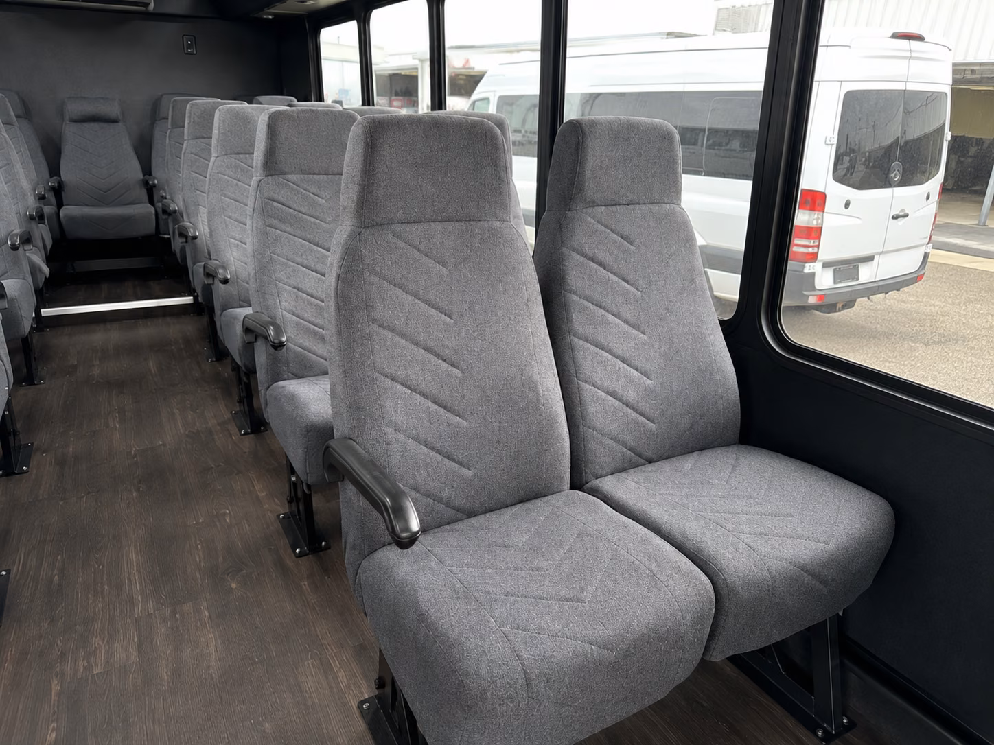 bryan 18 passenger minibus interior