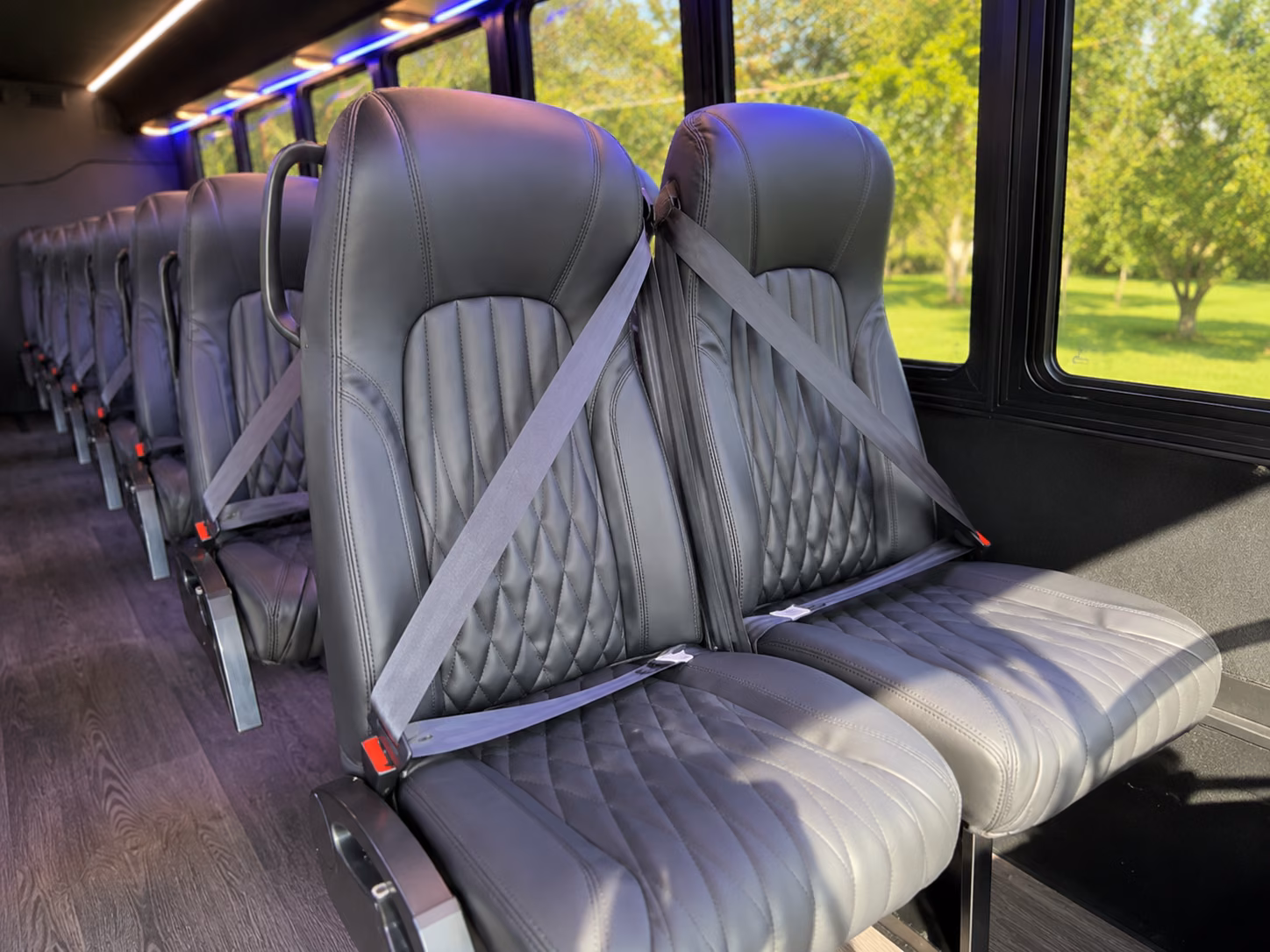 bryan 20 passenger minibus inside