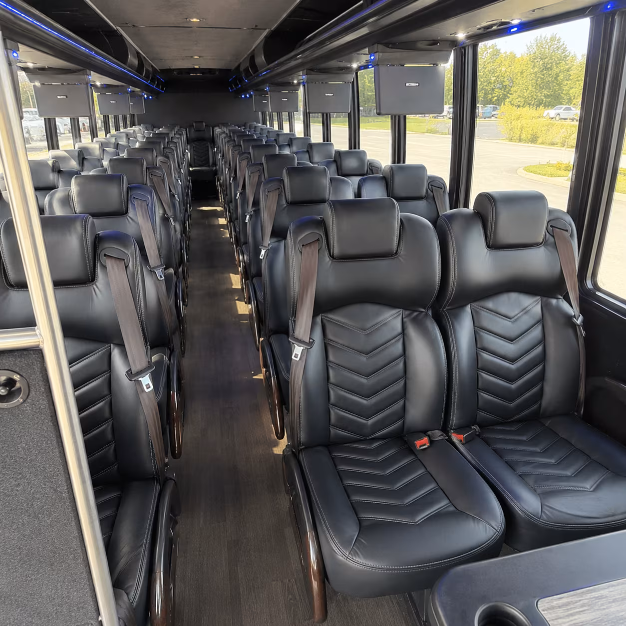 bryan 28 passenger minibus interior