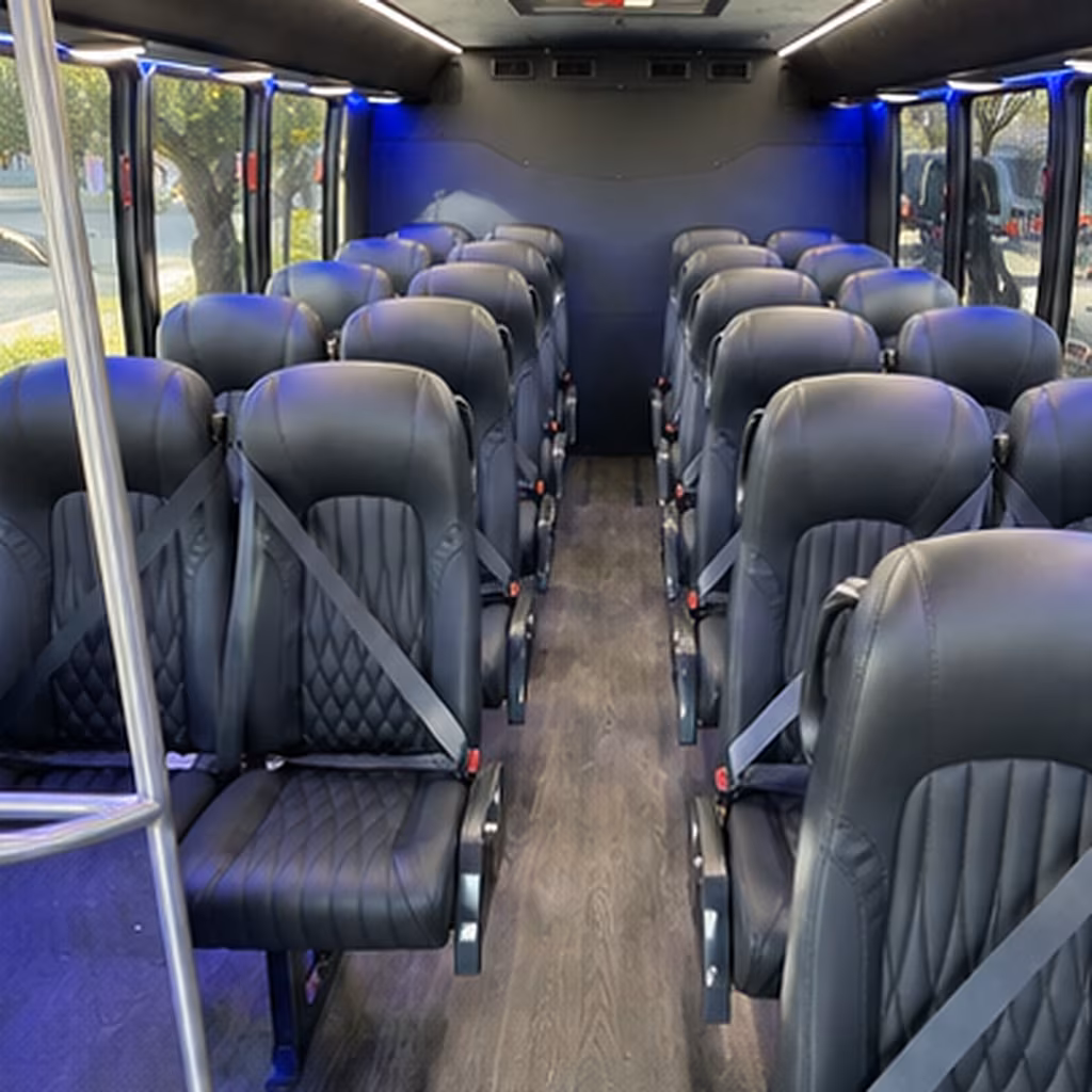 bryan 35 passenger minibus interior