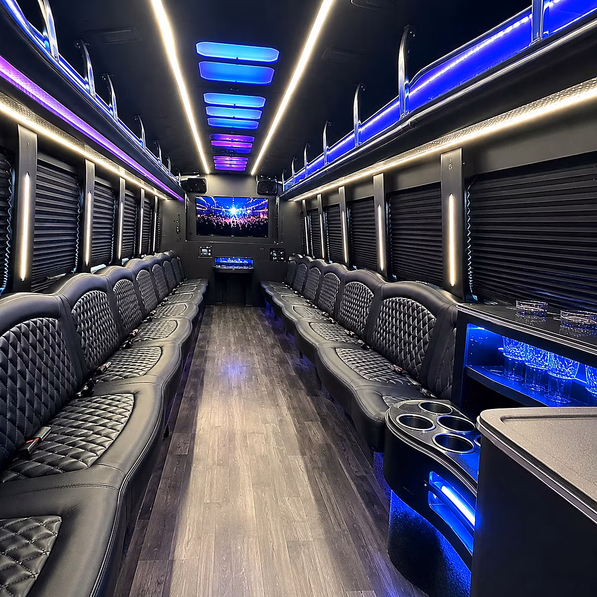 bryan party bus interior
