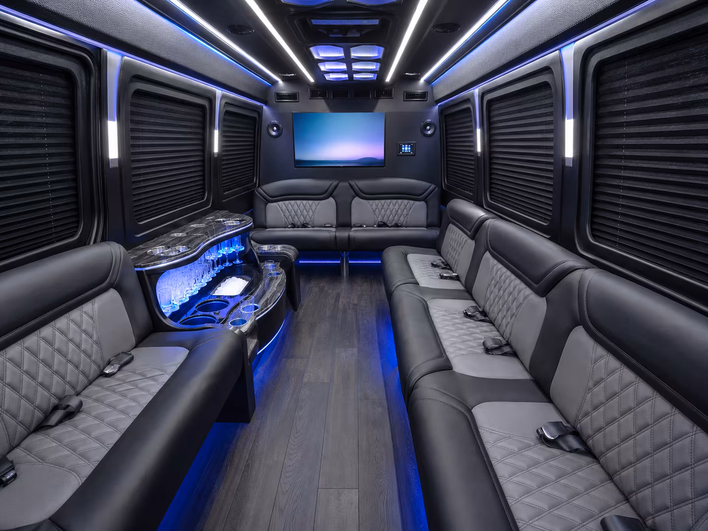 bryan sprinter limousine inside