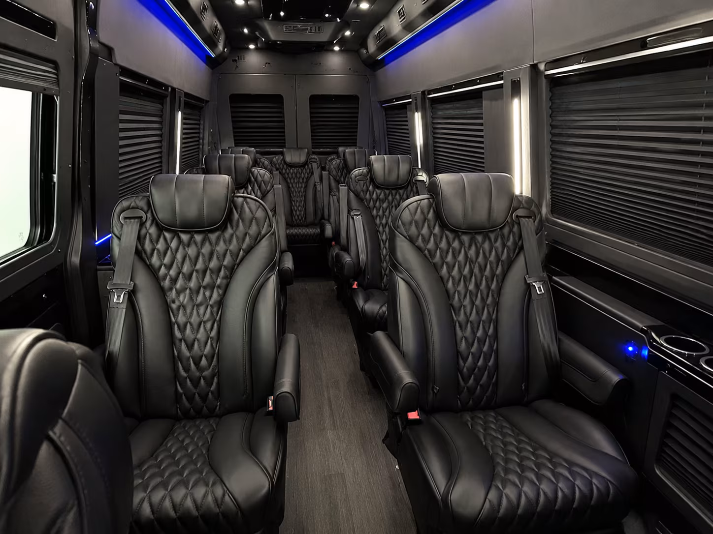 bryan sprinter van with driver inside