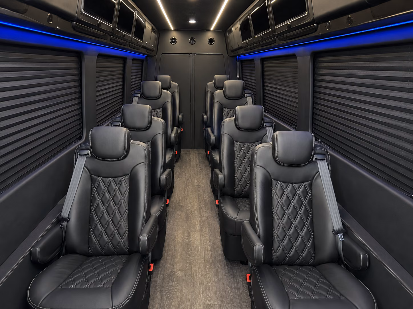 sprinter vans and shuttle buses for bryan construction and project sites